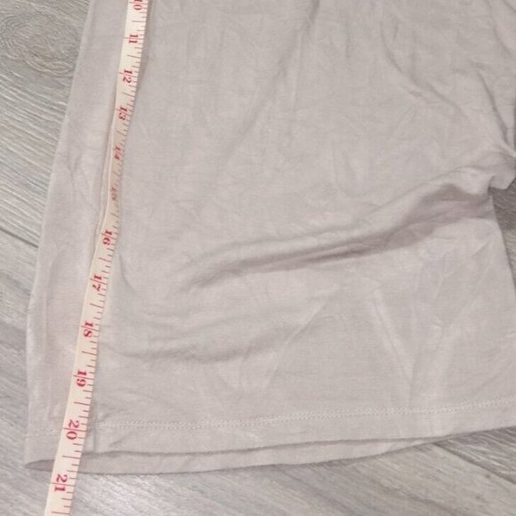 Rachel Zoe Women's Crop Jumpsuit Romper Wide Leg Tie Waist Short Sleeve Beige M - Picture 10 of 11